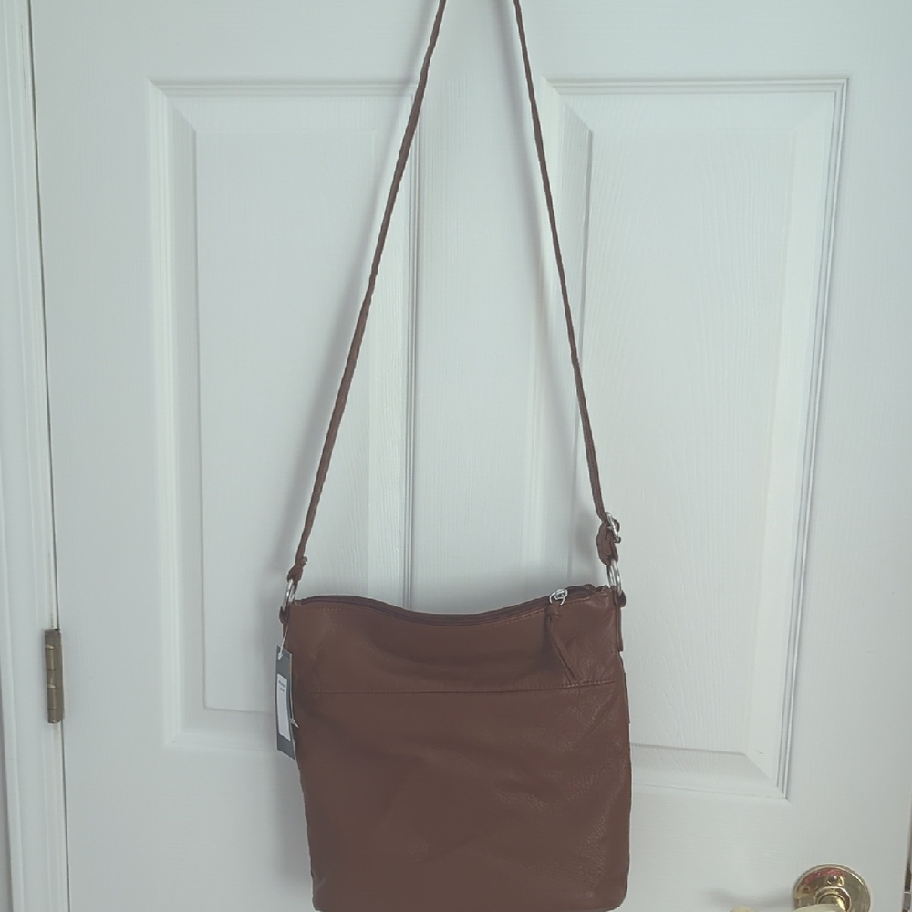 Brown Leather Crossbody Bag